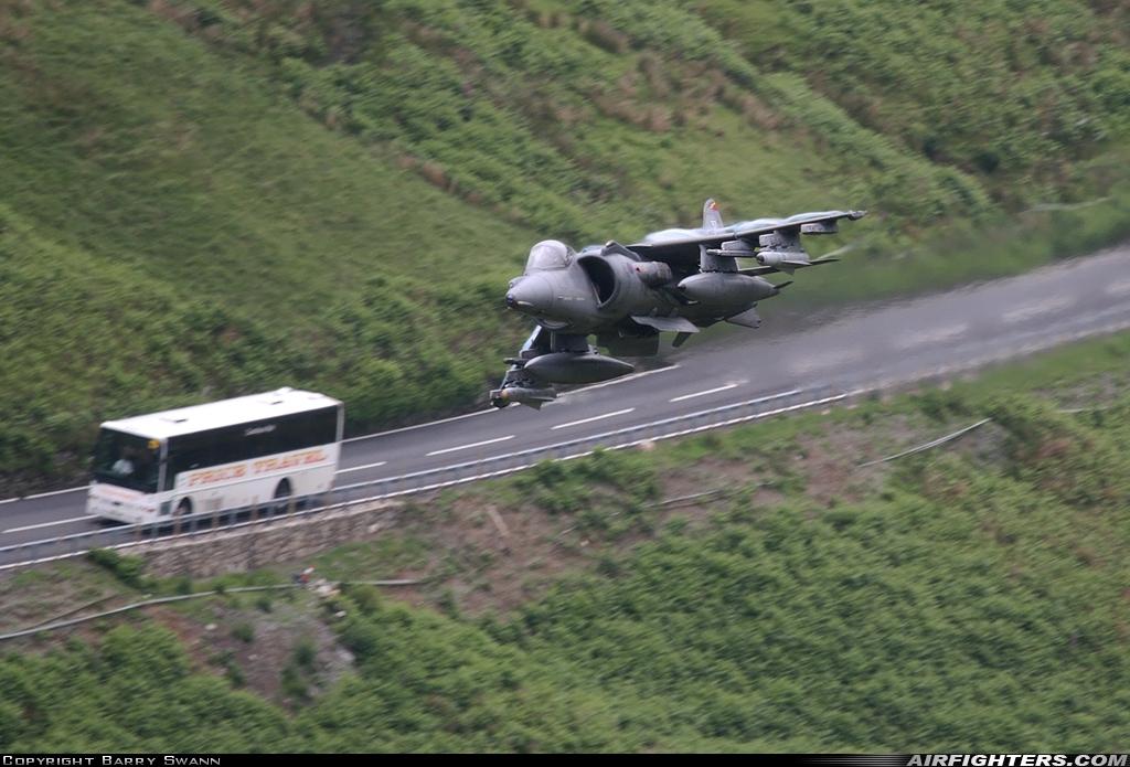UK - Air Force British Aerospace Harrier GR.7 ZD467 at Off-Airport - Machynlleth Loop Area, UK