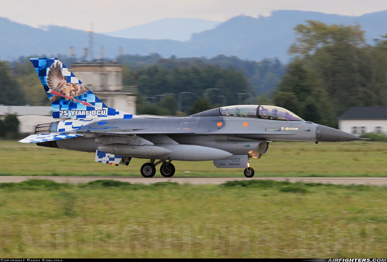 Belgium - Air Force General Dynamics F-16BM Fighting Falcon FB-24 at Ostrava - Mosnov (OSR / LKMT), Czech Republic
