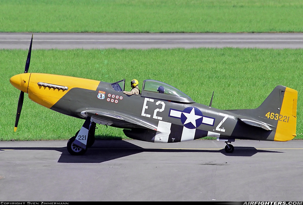 Private - Old Flying Machine Company North American P-51D Mustang G-BTCD at Buochs (Stans) (LSMU / LSZC), Switzerland