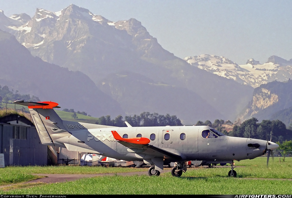 Company Owned - Pilatus Pilatus PC-12M Eagle (PC-12/45) HB-FOB at Buochs (Stans) (LSMU / LSZC), Switzerland