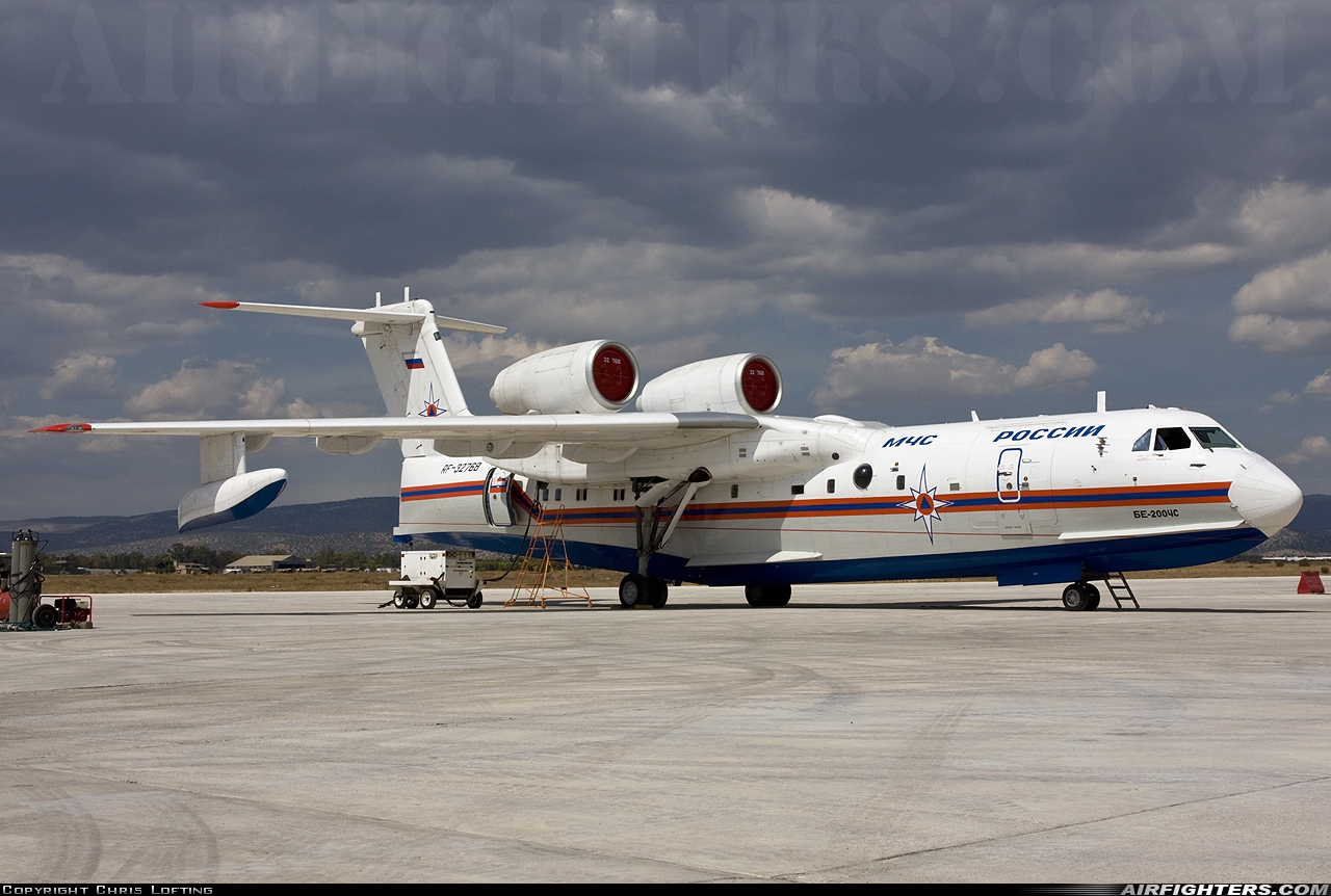 Russia - MChS Rossii - Ministry for Emergency Situations Beriev Be-200ChS RF-32768 at Elefsís (LGEL), Greece