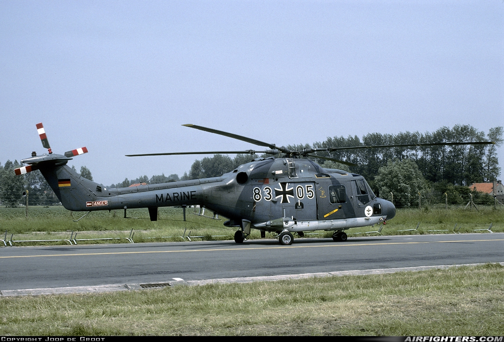 Germany - Navy Westland WG-13 Sea Lynx Mk88 83+05 at Koksijde (EBFN), Belgium