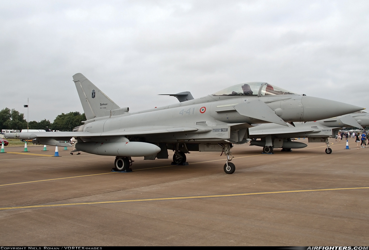 Italy - Air Force Eurofighter F-2000A Typhoon (EF-2000S) MM7299 at Fairford (FFD / EGVA), UK