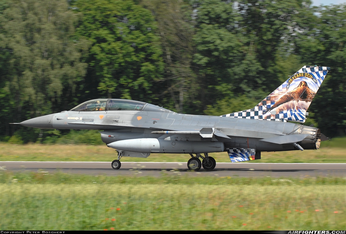Belgium - Air Force General Dynamics F-16BM Fighting Falcon FB-18 at Florennes (EBFS), Belgium