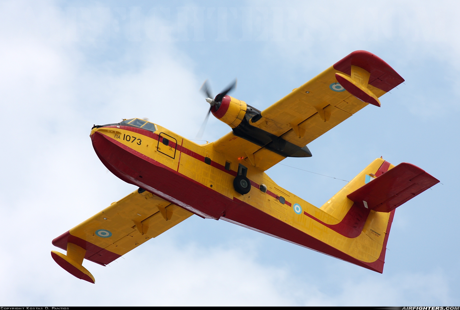 Greece - Air Force Canadair CL-215 1073 at Off-Airport - Chalkida, Greece