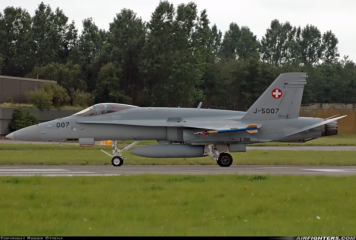 Switzerland - Air Force McDonnell Douglas F/A-18C Hornet J-5007 at Wittmundhafen (Wittmund) (ETNT), Germany