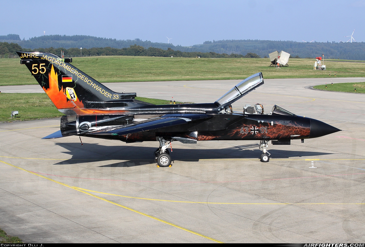 Germany - Air Force Panavia Tornado IDS(T) 43+01 at Buchel (ETSB), Germany