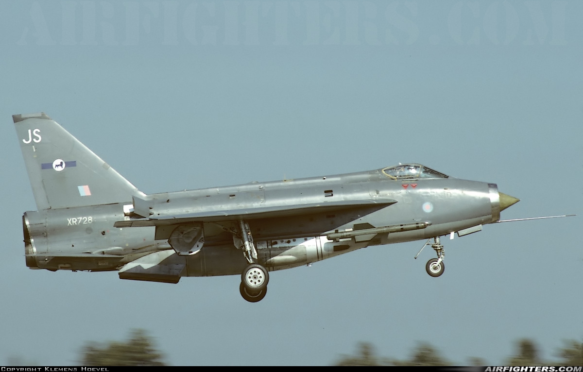 UK - Air Force English Electric Lightning F6 XR728 at Gutersloh (GUT / ETUO), Germany