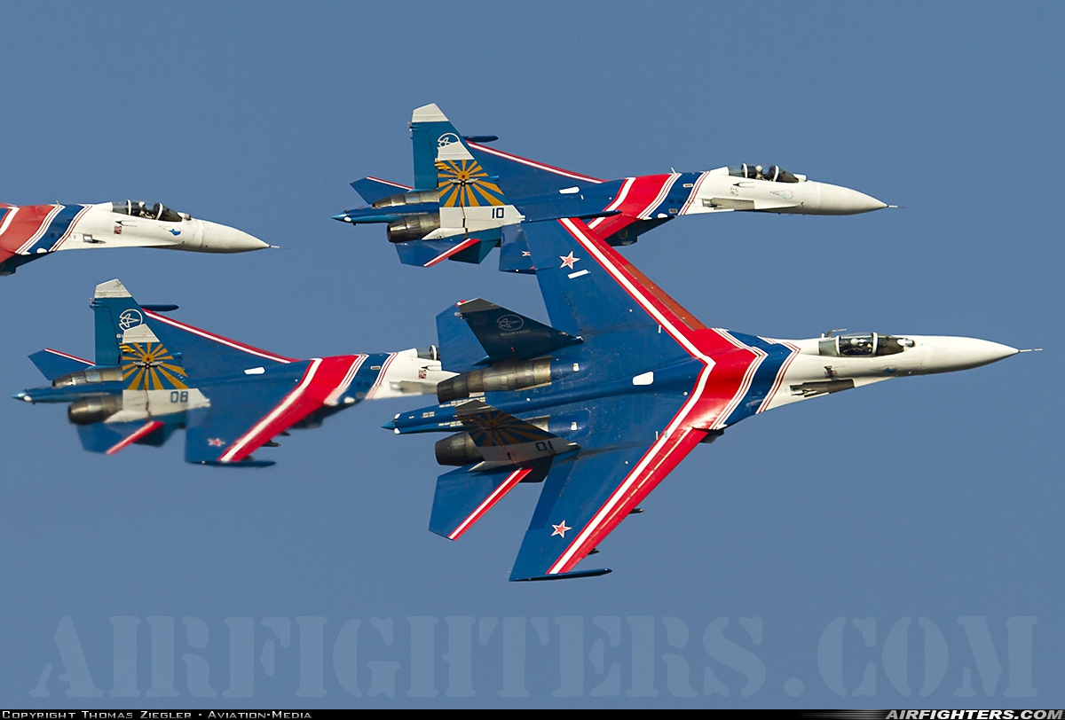 Russia - Air Force Sukhoi Su-27S 01 BLUE at Moscow - Zhukovsky (Ramenskoye) (UUBW), Russia