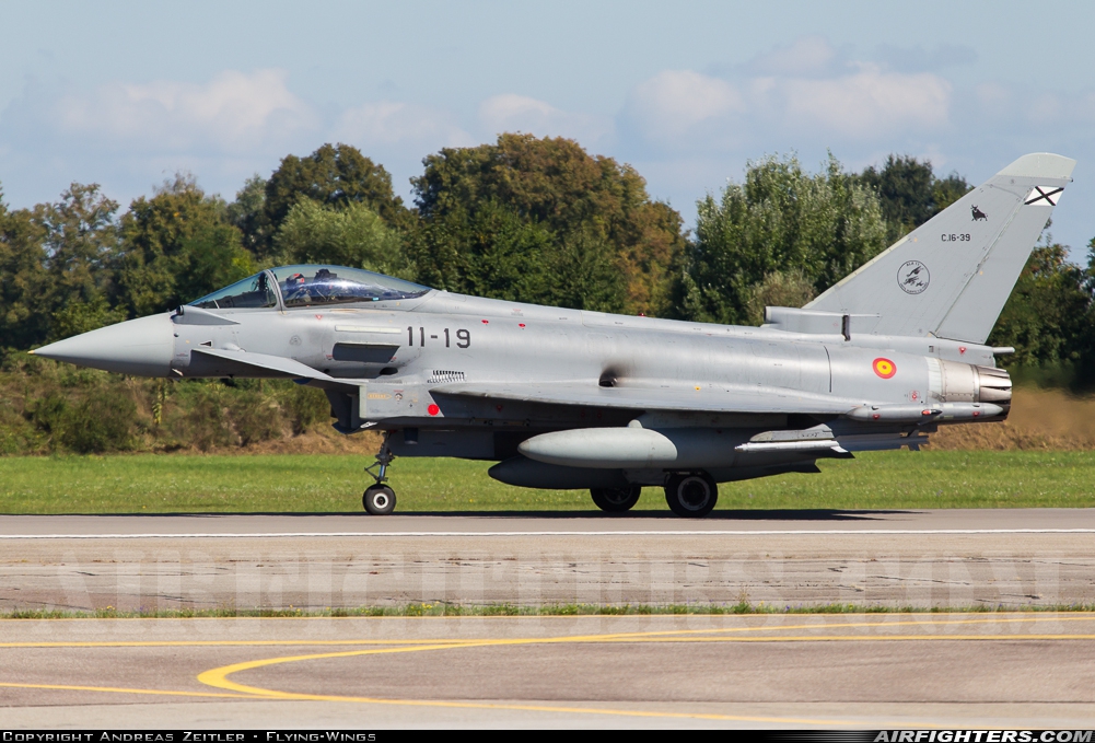Spain - Air Force Eurofighter C-16 Typhoon (EF-2000S) C.16-39 at Neuburg - Zell (ETSN), Germany