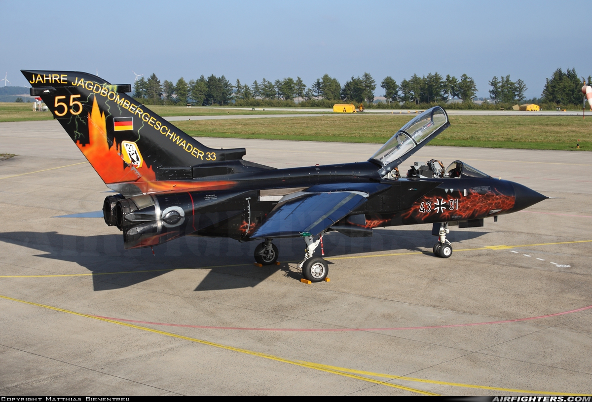 Germany - Air Force Panavia Tornado IDS(T) 43+01 at Buchel (ETSB), Germany