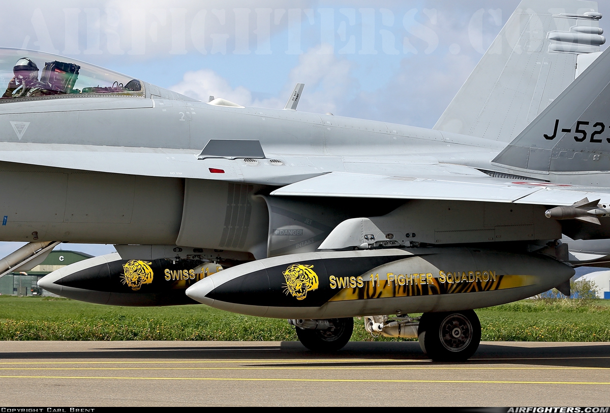 Switzerland - Air Force McDonnell Douglas F/A-18D Hornet J-5232 at Orland (OLA / ENOL), Norway