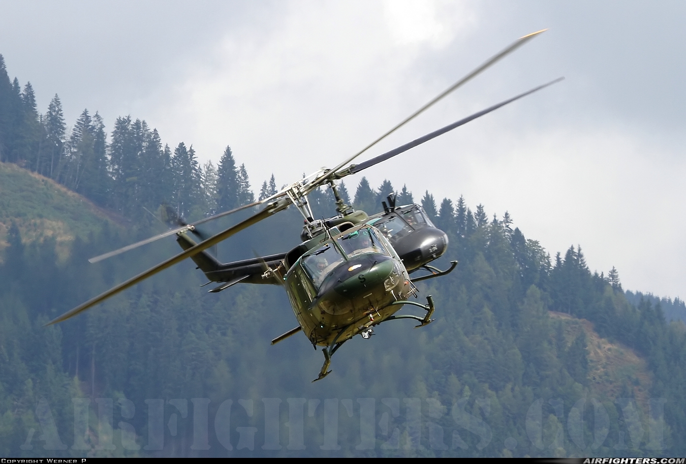 Austria - Air Force Agusta-Bell AB-212 5D-HS at Zeltweg (LOXZ), Austria