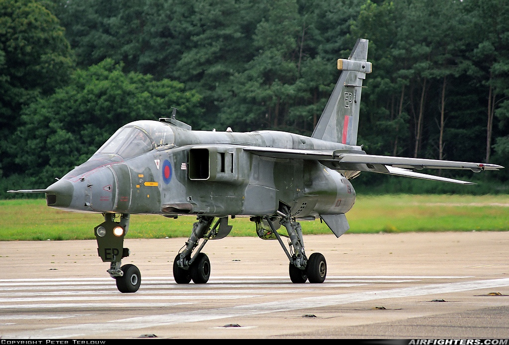 UK - Air Force Sepecat Jaguar GR1A XZ377 at Coltishall (CLF / EGYC), UK