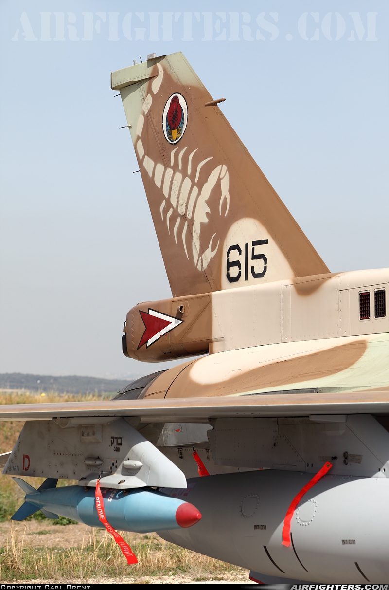 Israel - Air Force General Dynamics F-16D Fighting Falcon 615 at Tel Nof (LLEK), Israel