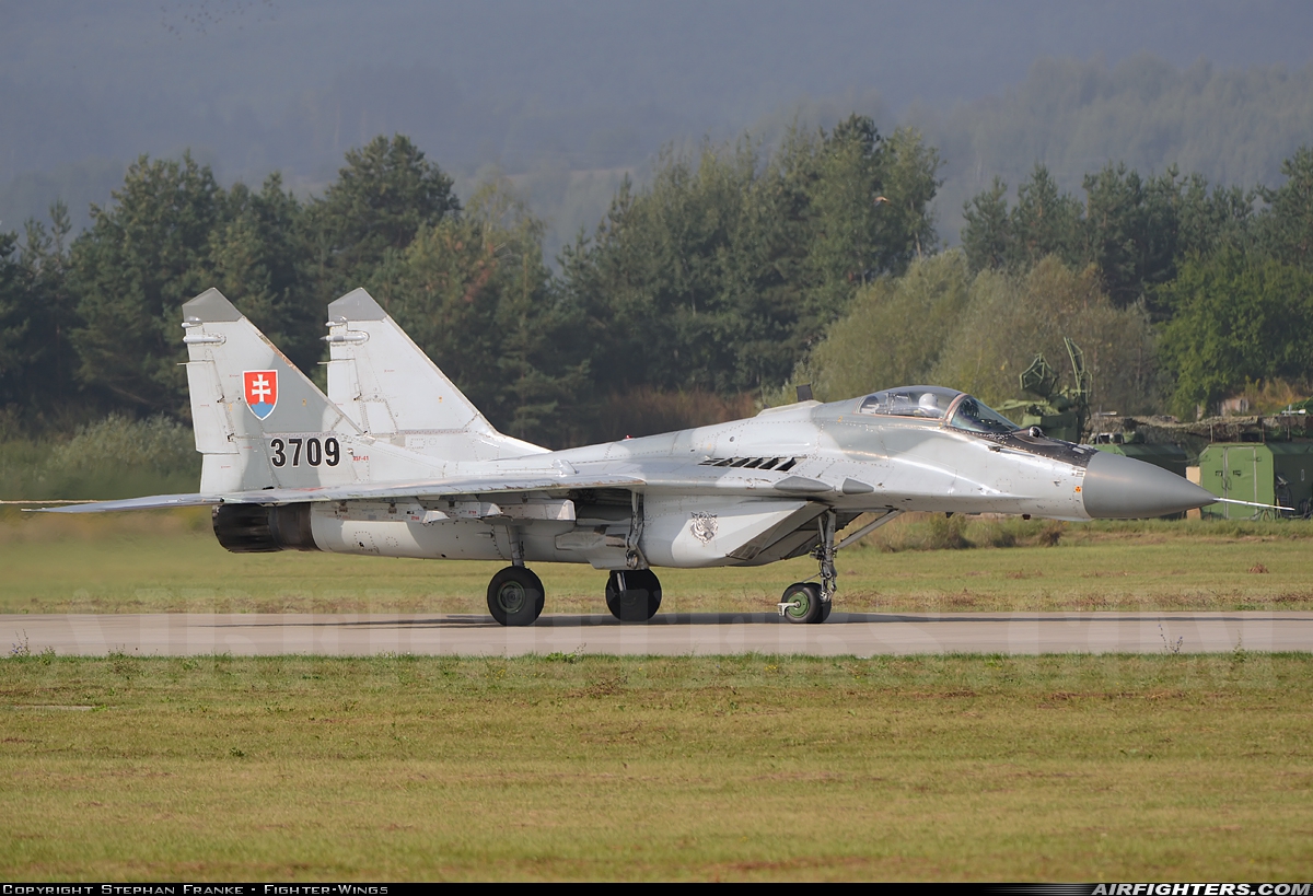 Slovakia - Air Force Mikoyan-Gurevich MiG-29AS 3709 at Sliac (LZSL), Slovakia