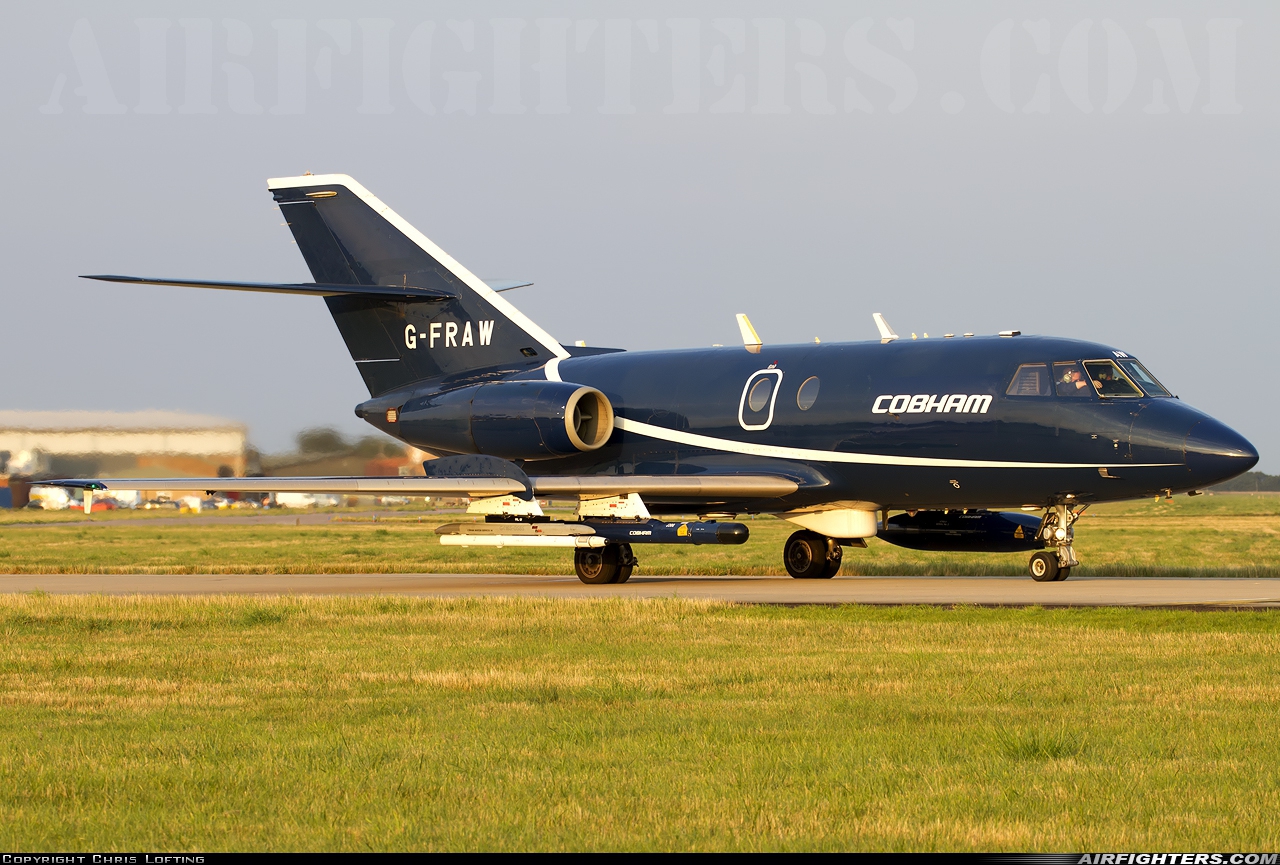 Company Owned - Cobham Aviation Dassault Falcon (Mystere) 20C G-FRAW at Coningsby (EGXC), UK