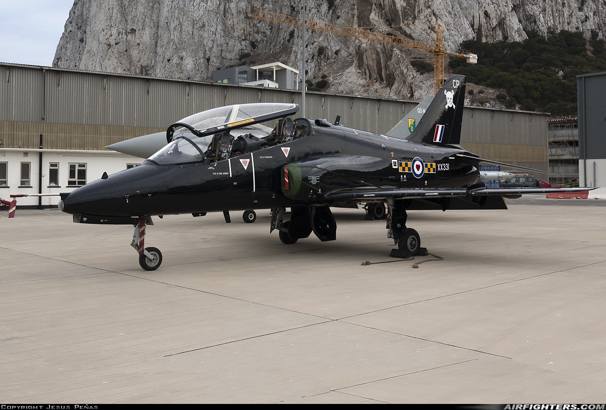 UK - Air Force British Aerospace Hawk T.1A XX331 at Gibraltar - North Front (GIB / LXGB), Gibraltar
