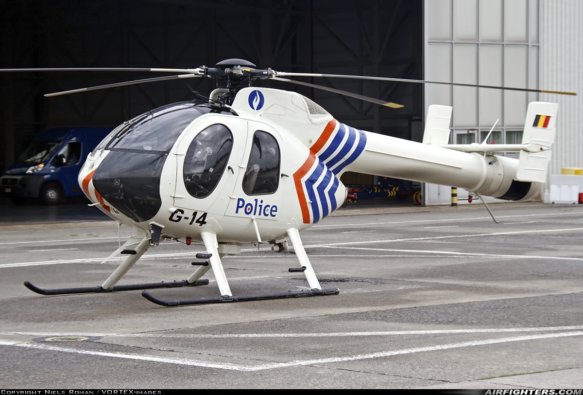 Belgium - Police MD Helicopters MD-520N Explorer G-14 at Brussels - National (Zaventem) / Melsbroek (BRU / EBBR / EBMB), Belgium