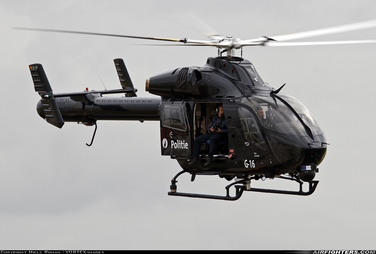 Belgium - Police MD Helicopters MD-902 Explorer G-16 at Brussels - National (Zaventem) / Melsbroek (BRU / EBBR / EBMB), Belgium