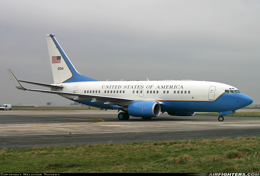 USA - Air Force Boeing C-40B (737-7CP BBJ) 01-0041 at Brussels - National (Zaventem) / Melsbroek (BRU / EBBR / EBMB), Belgium