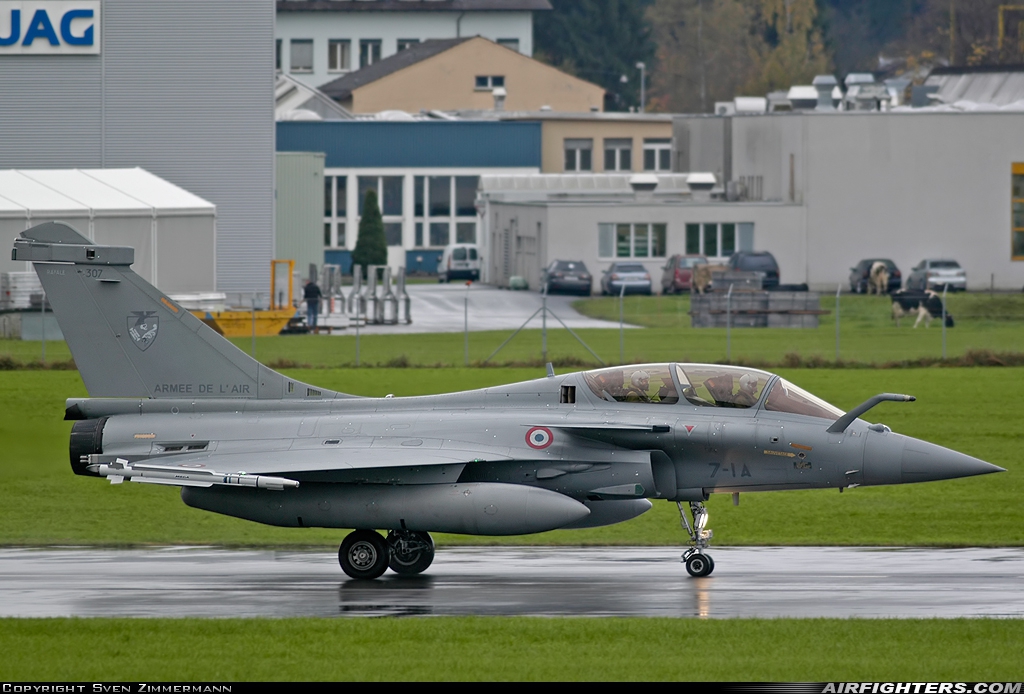 France - Air Force Dassault Rafale B 307 at Emmen (EML / LSME), Switzerland