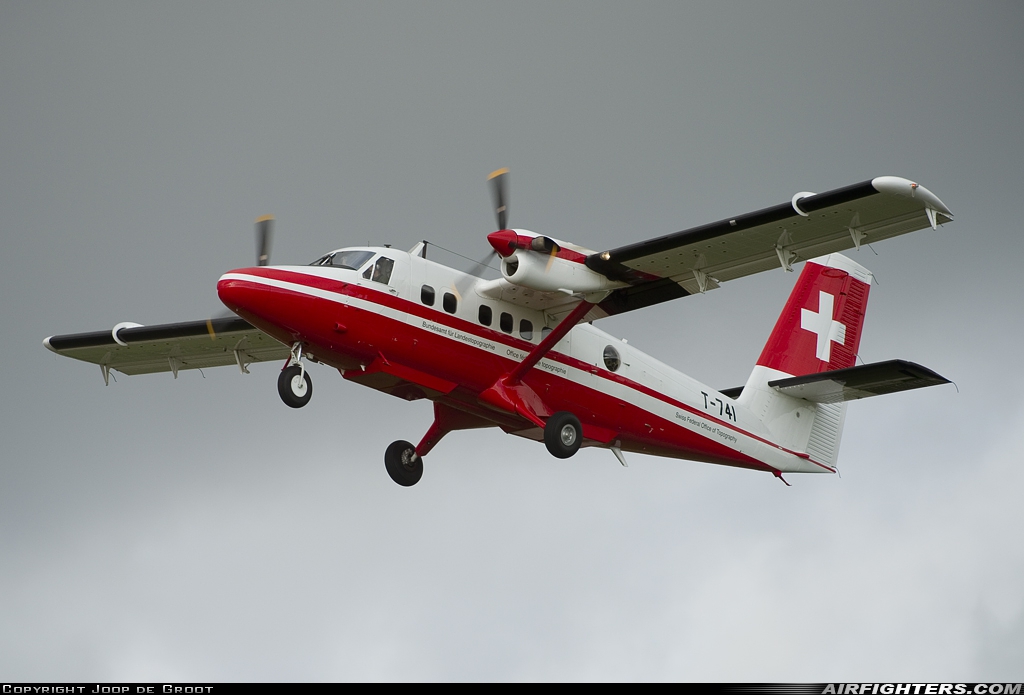 Switzerland - Air Force De Havilland Canada DHC-6-300 Twin Otter T-741 at Payerne (LSMP), Switzerland