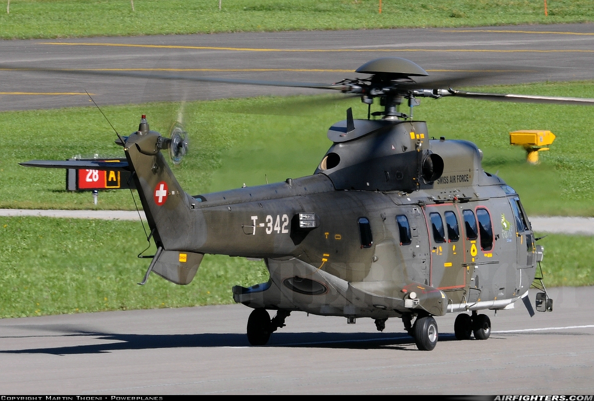 Switzerland - Air Force Aerospatiale AS-532UL Cougar T-342 at Meiringen (LSMM), Switzerland