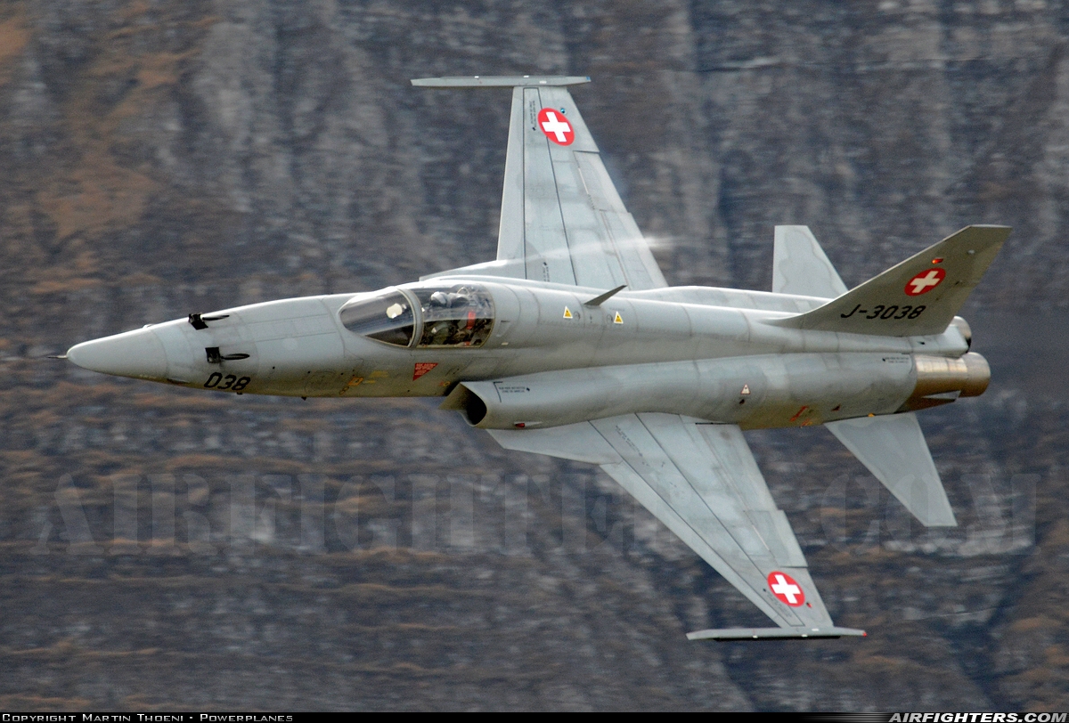 Switzerland - Air Force Northrop F-5E Tiger II J-3038 at Off-Airport - Axalp, Switzerland