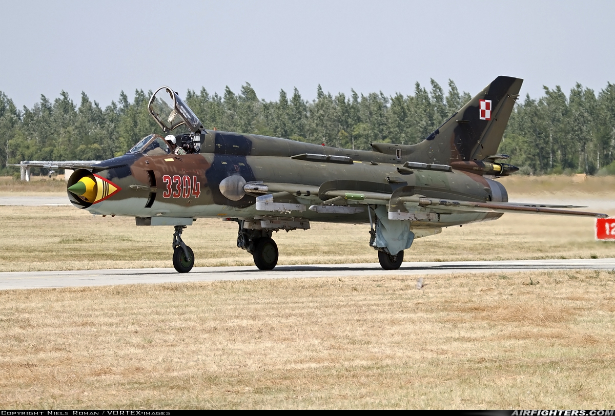 Poland - Air Force Sukhoi Su-22M4 Fitter-K 3304 at Kecskemet (LHKE), Hungary