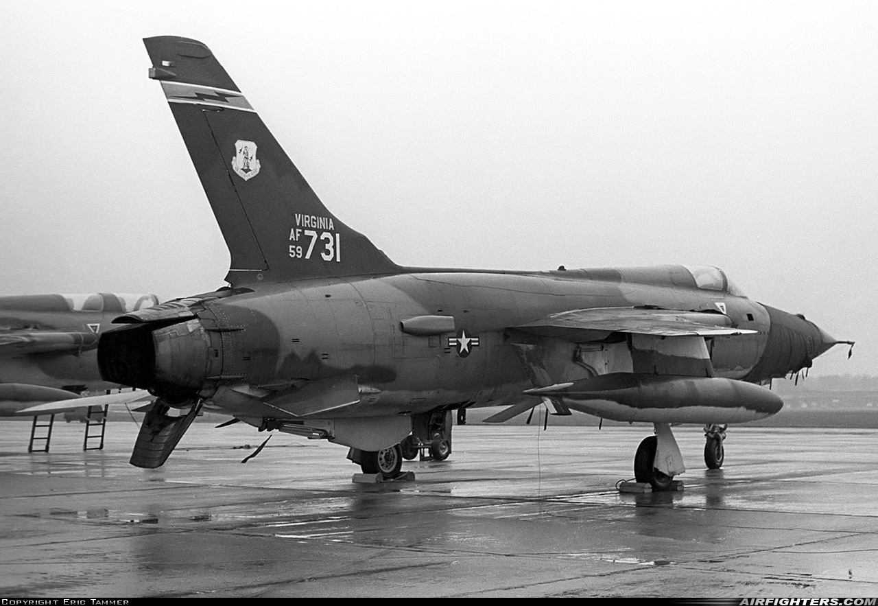 USA - Air Force Republic F-105D Thunderchief 59-1731 at Lakenheath (LKZ / EGUL), UK