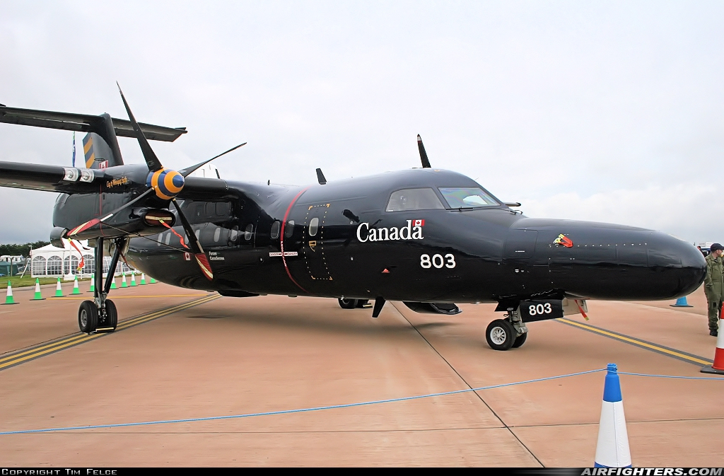 Canada - Air Force De Havilland Canada CT-142 Dash 8 (DHC-8-102) 142803 at Fairford (FFD / EGVA), UK