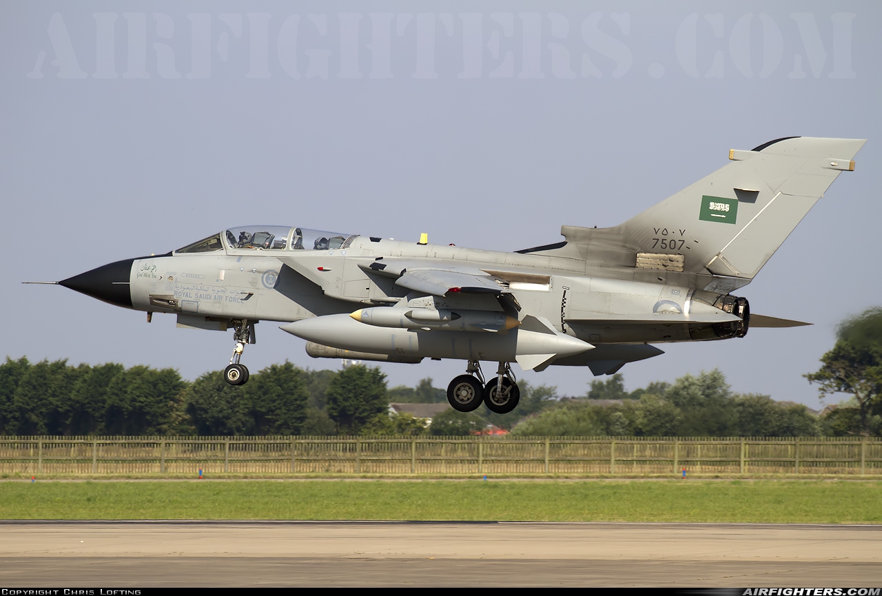Saudi Arabia - Air Force Panavia Tornado IDS 7507 at Coningsby (EGXC), UK