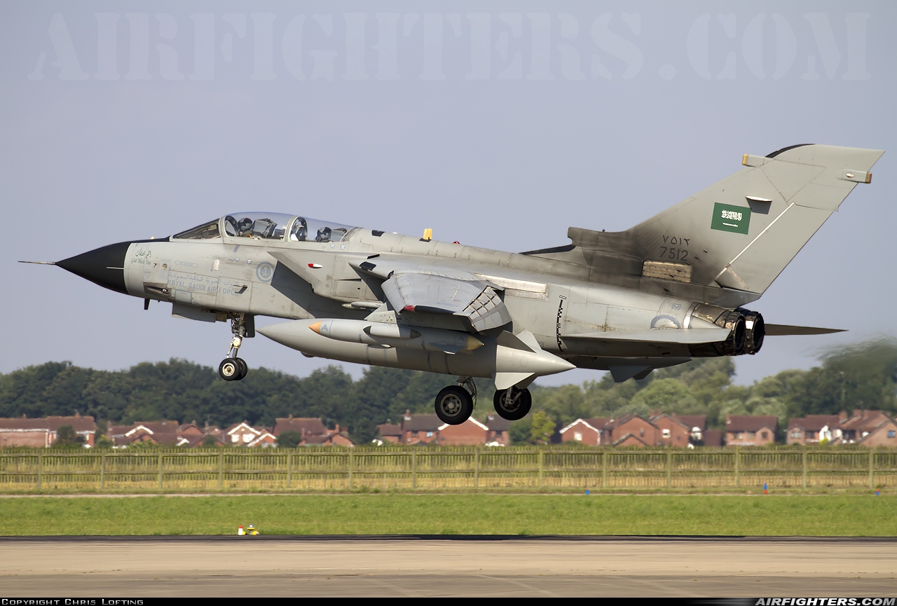 Saudi Arabia - Air Force Panavia Tornado IDS 7512 at Coningsby (EGXC), UK