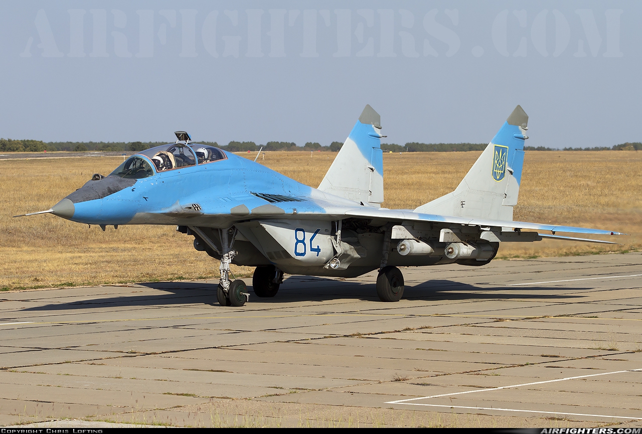 Ukraine - Air Force Mikoyan-Gurevich MiG-29UB (9.51)  at Sevastopol - Belbek (UKS / UKFB), Ukraine