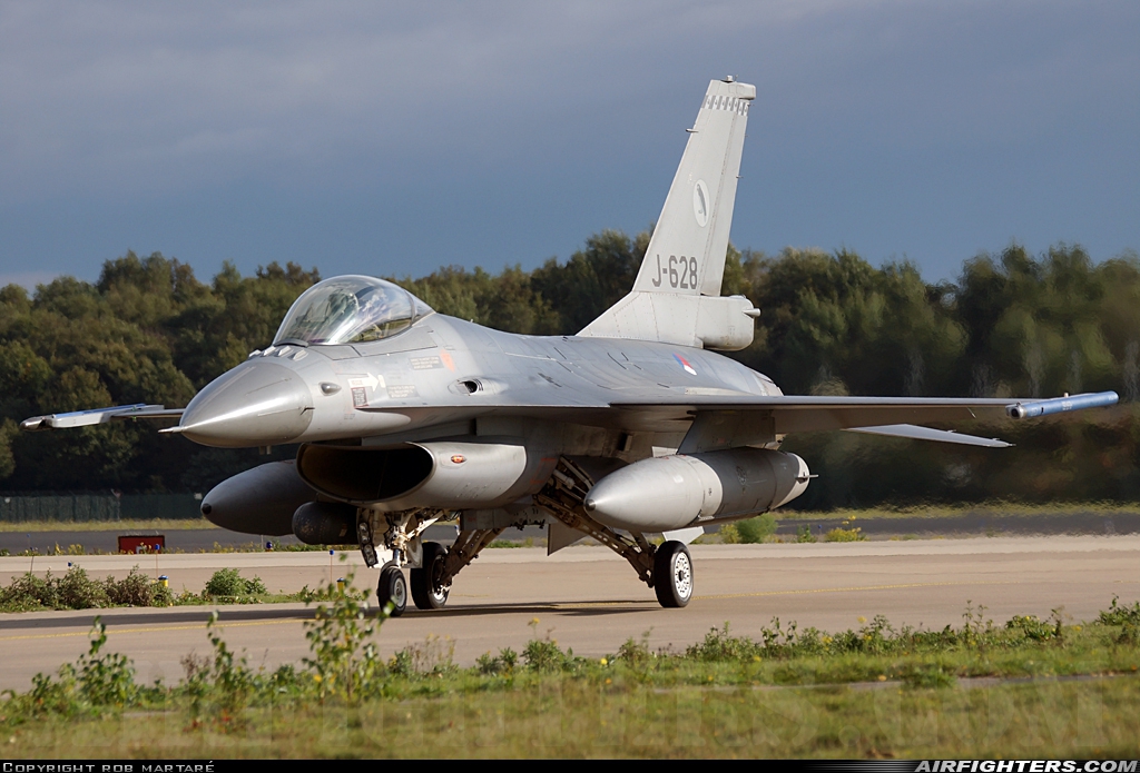 Netherlands - Air Force General Dynamics F-16AM Fighting Falcon J-628 at Eindhoven (- Welschap) (EIN / EHEH), Netherlands