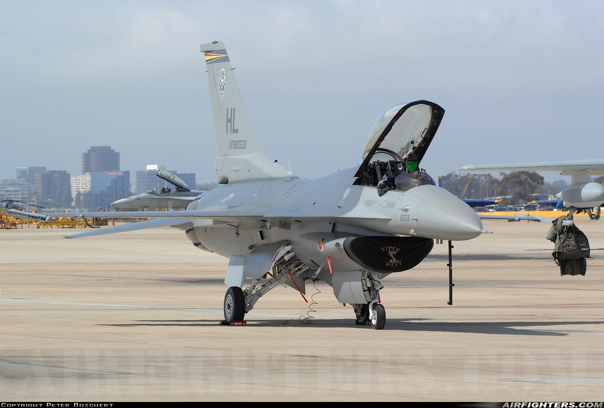 USA - Air Force General Dynamics F-16C Fighting Falcon 88-0533 at San Diego - Miramar MCAS (NAS) / Mitscher Field (NKX / KNKX), USA
