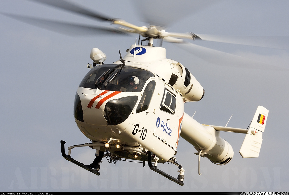 Belgium - Police MD Helicopters MD-902 Explorer G-10 at Brussels - National (Zaventem) / Melsbroek (BRU / EBBR / EBMB), Belgium
