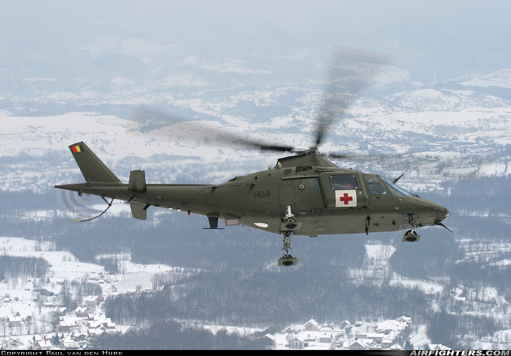 Belgium - Army Agusta A-109HA (A-109BA) H04 at Off-Airport - Tuzla, Bosnia and Herzegovina
