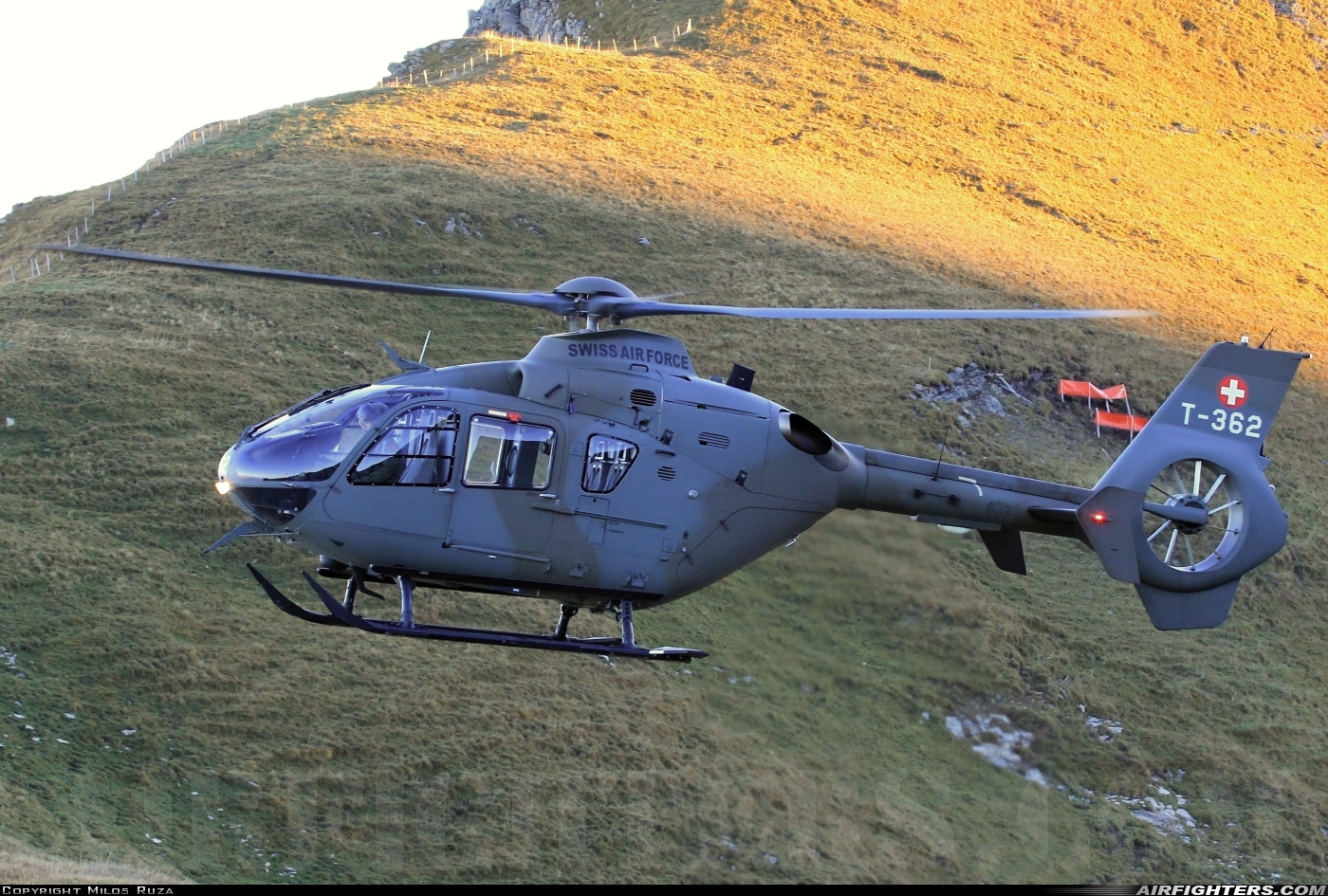 Switzerland - Air Force Eurocopter TH05 (EC-635P2+) T-362 at Off-Airport - Axalp, Switzerland