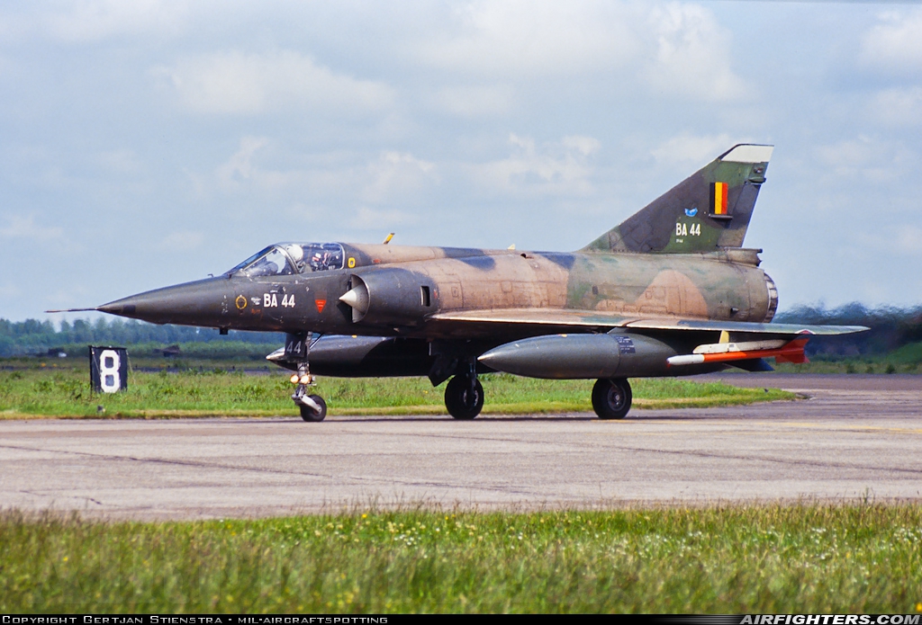 Belgium - Air Force Dassault Mirage 5BA BA44 at Leeuwarden (LWR / EHLW), Netherlands
