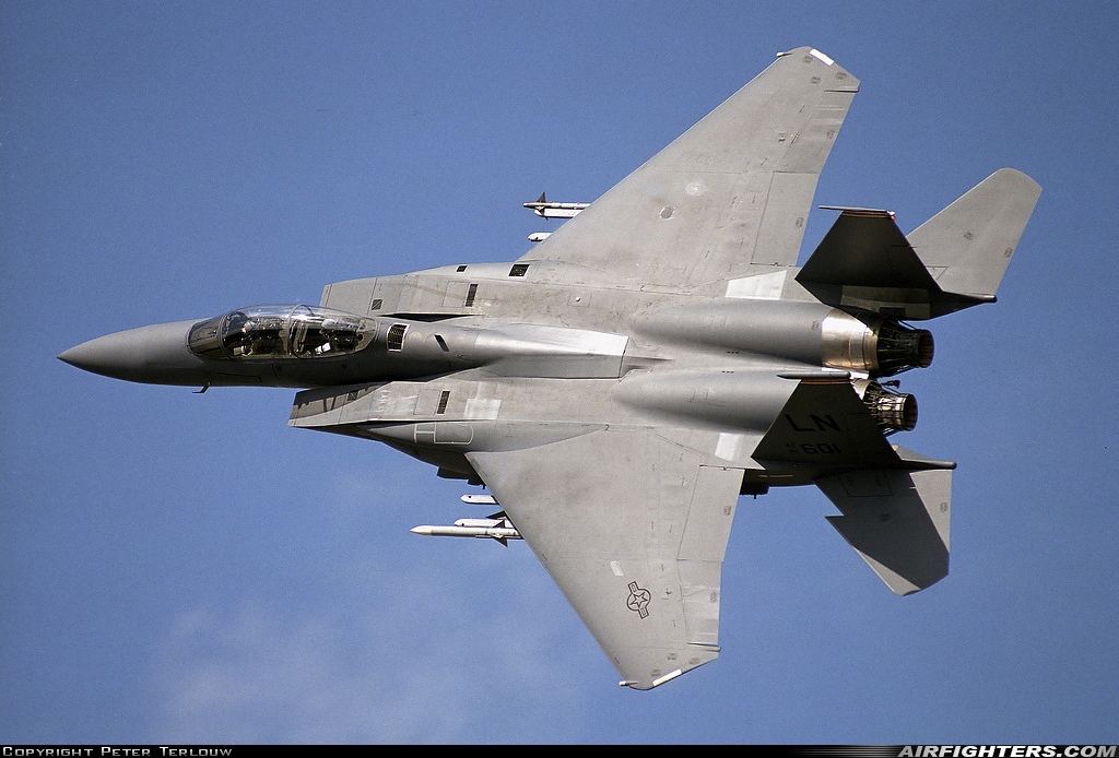 USA - Air Force McDonnell Douglas F-15E Strike Eagle 91-0601 at Kleine Brogel (EBBL), Belgium