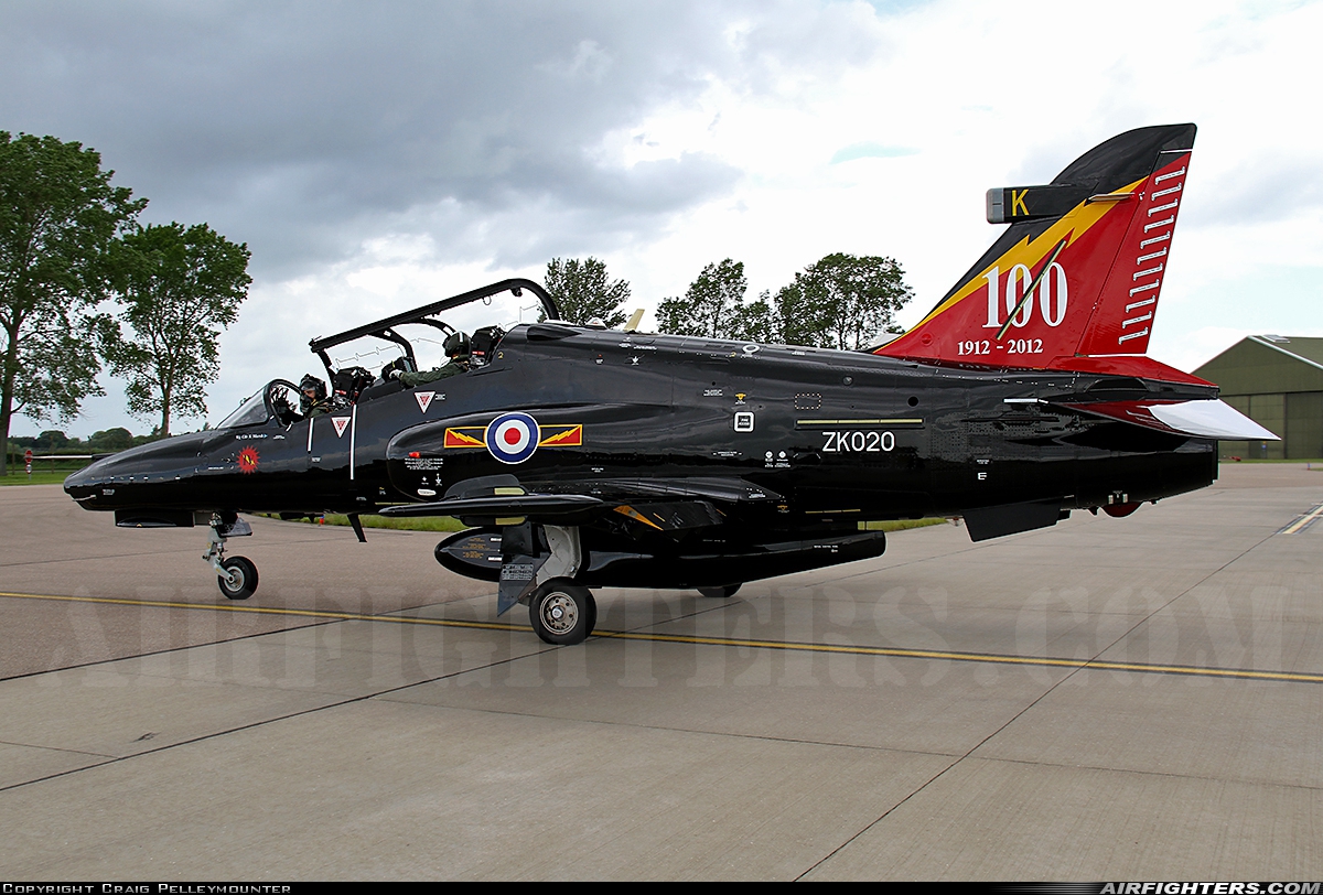 UK - Air Force BAE Systems Hawk T.2 ZK020 at Coningsby (EGXC), UK