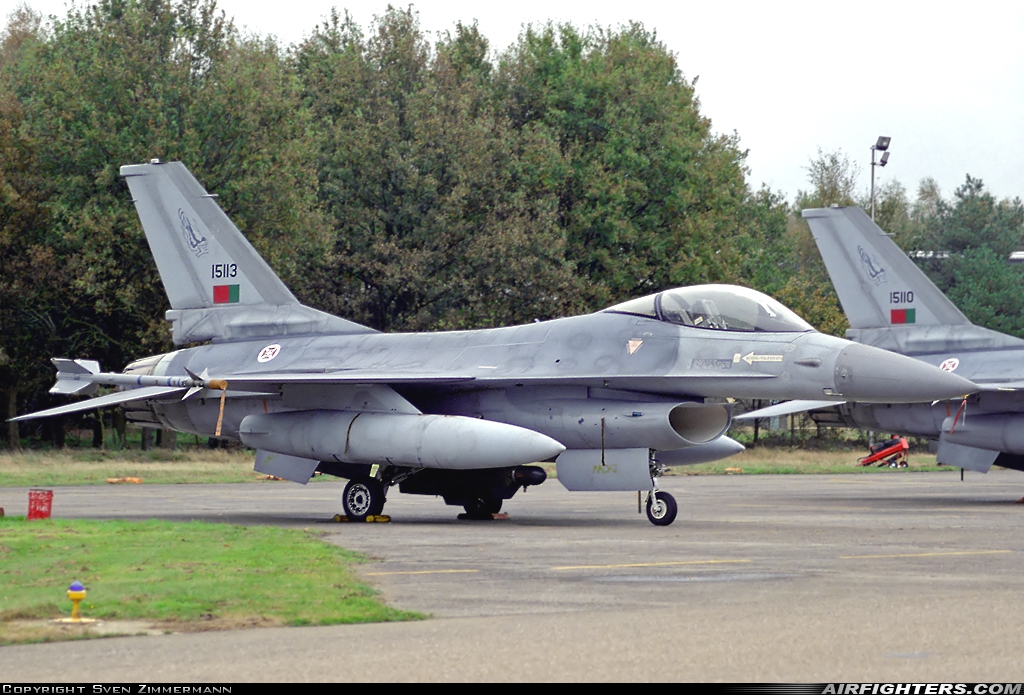 Portugal - Air Force General Dynamics F-16A Fighting Falcon 15113 at Kleine Brogel (EBBL), Belgium