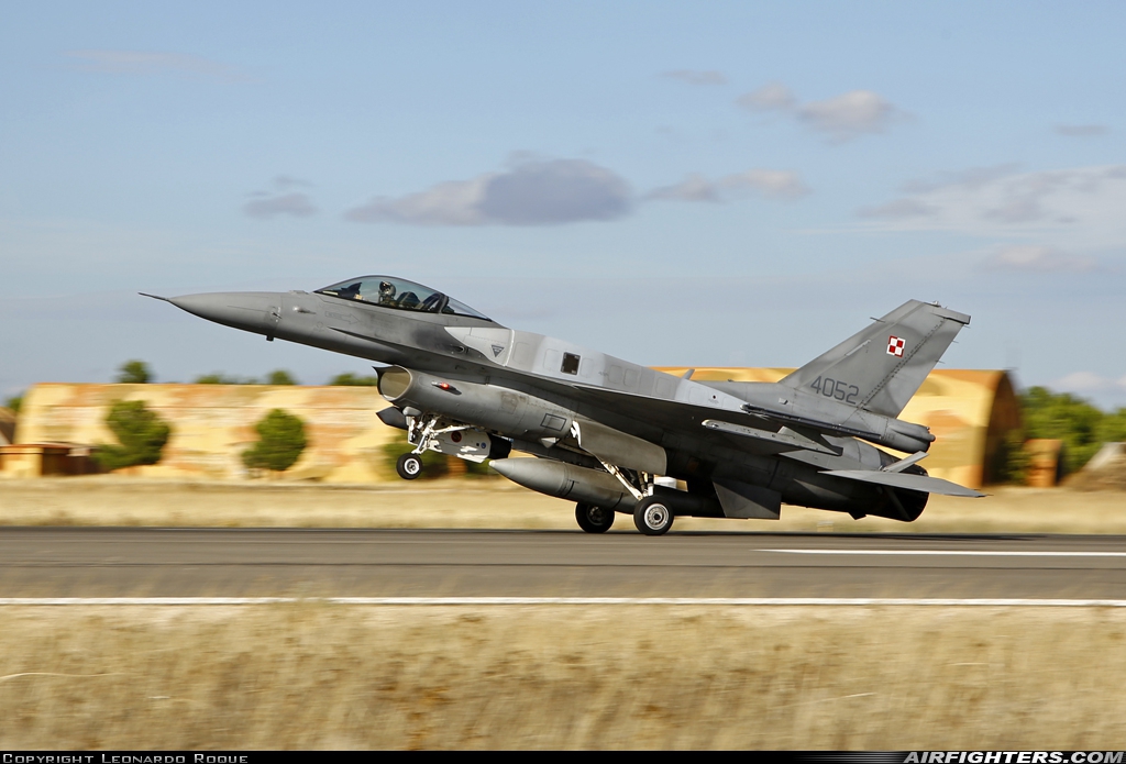 Poland - Air Force General Dynamics F-16C Fighting Falcon 4052 at Albacete (- Los Llanos) (LEAB), Spain