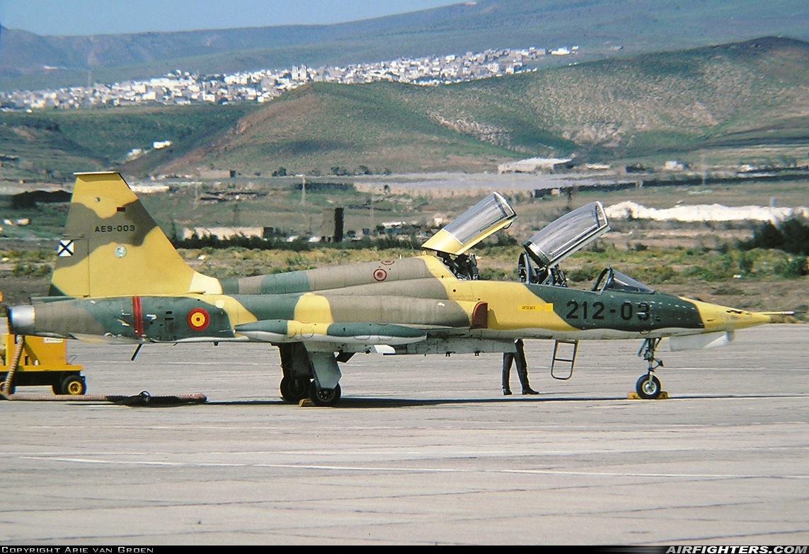 Spain - Air Force Northrop SF-5B Freedom Fighter AE.9-003 at Gran Canaria (- Las Palmas / Gando) (LPA / GCLP), Spain