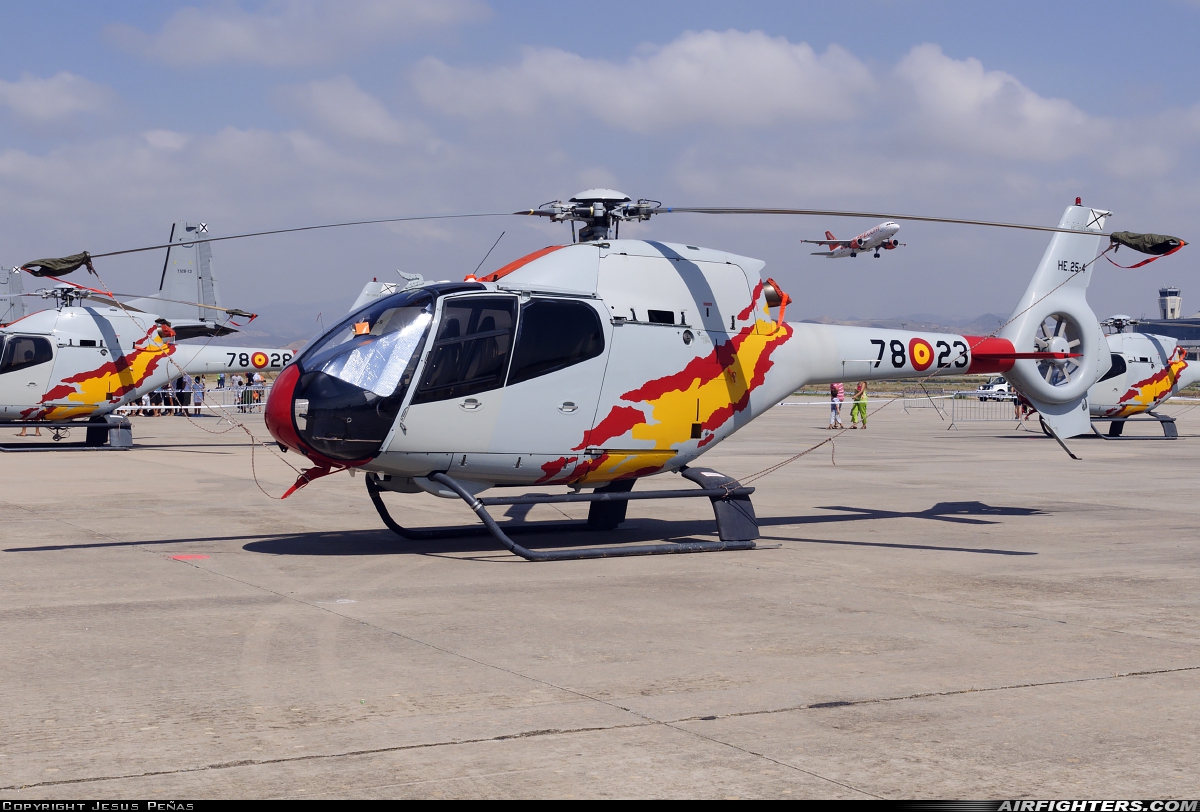 Spain - Air Force Eurocopter EC-120B Colibri HE.25-4 at Malaga (AGP / LEMG), Spain