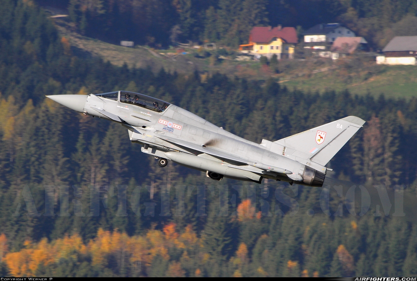UK - Air Force Eurofighter Typhoon T3 ZJ803 at Zeltweg (LOXZ), Austria
