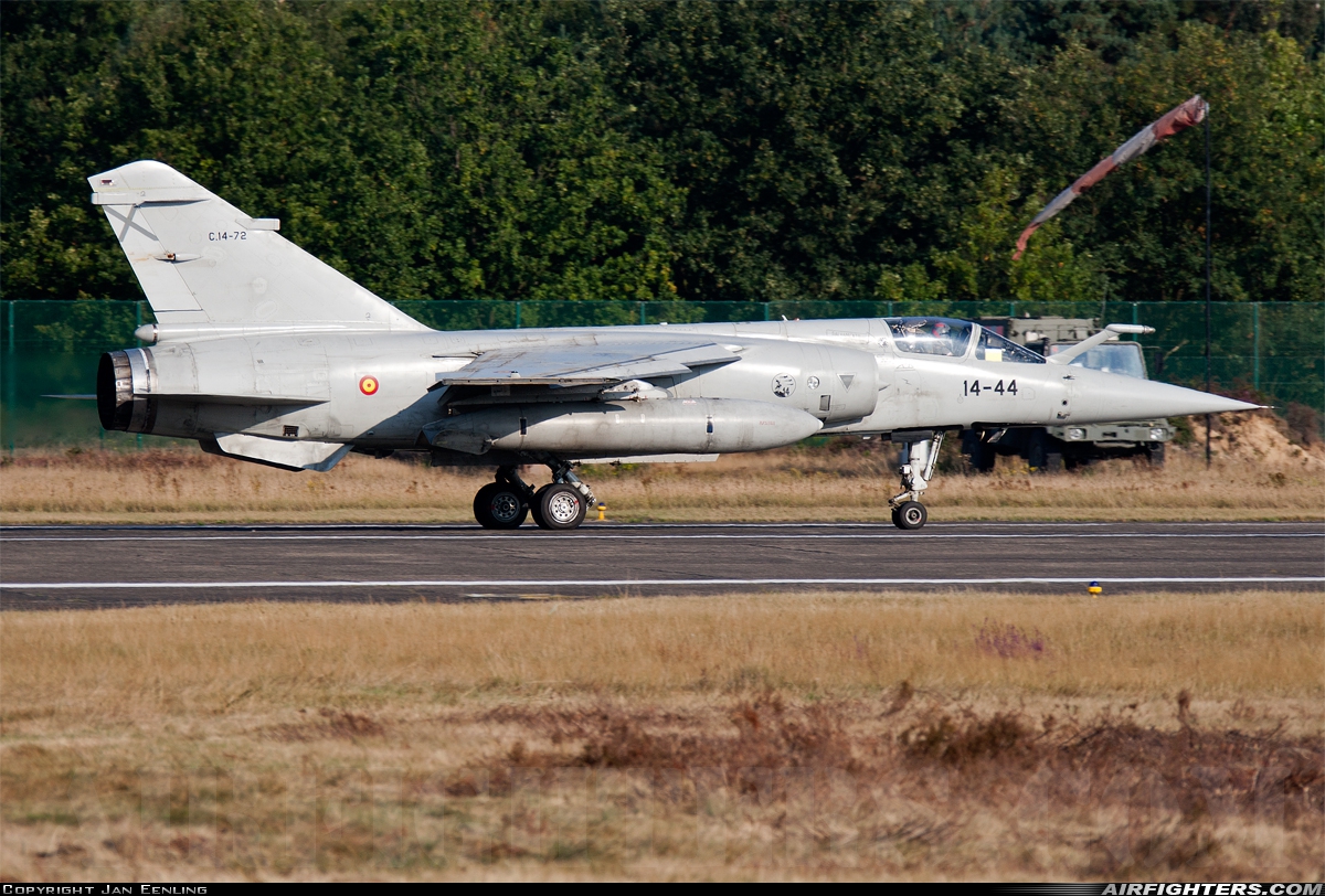 Spain - Air Force Dassault Mirage F1M C.14-72 at Kleine Brogel (EBBL), Belgium