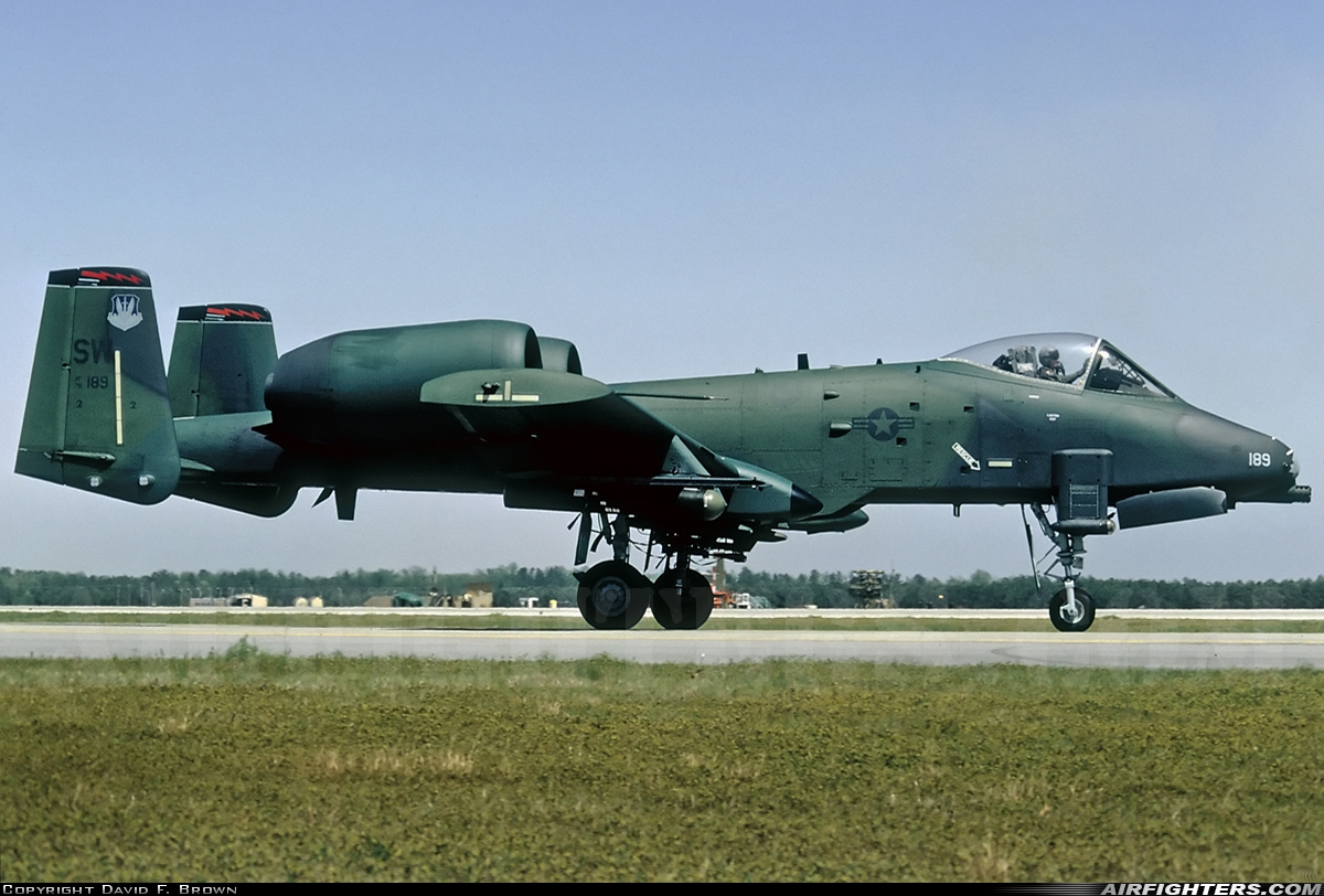 USA - Air Force Fairchild A-10A Thunderbolt II 79-0189 at Shaw AFB (SSC/KSSC), USA